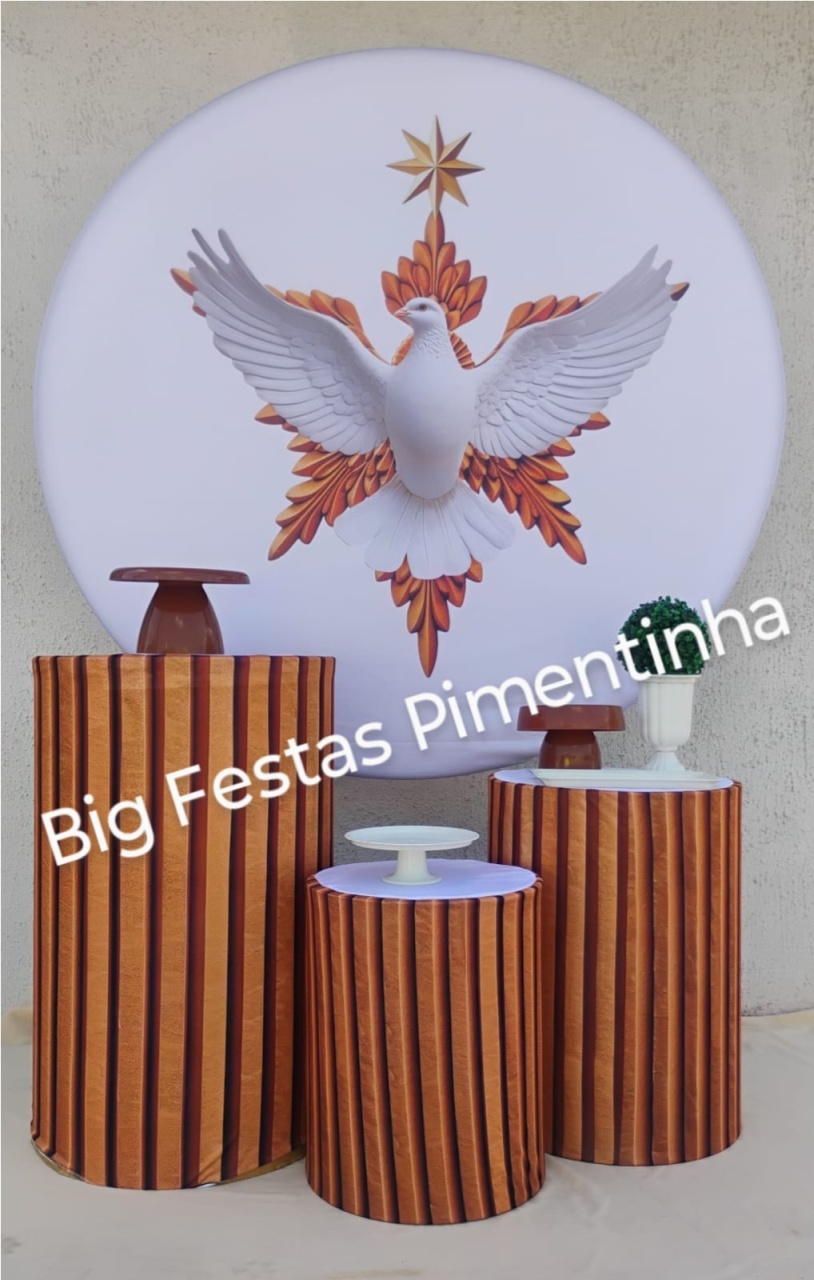 Kit Prata Batizado Ripado  - big festas pimentinha