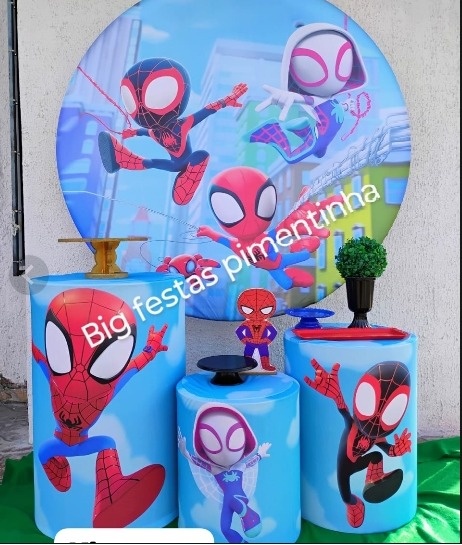 Kit Prata Spider Man - big festas pimentinha