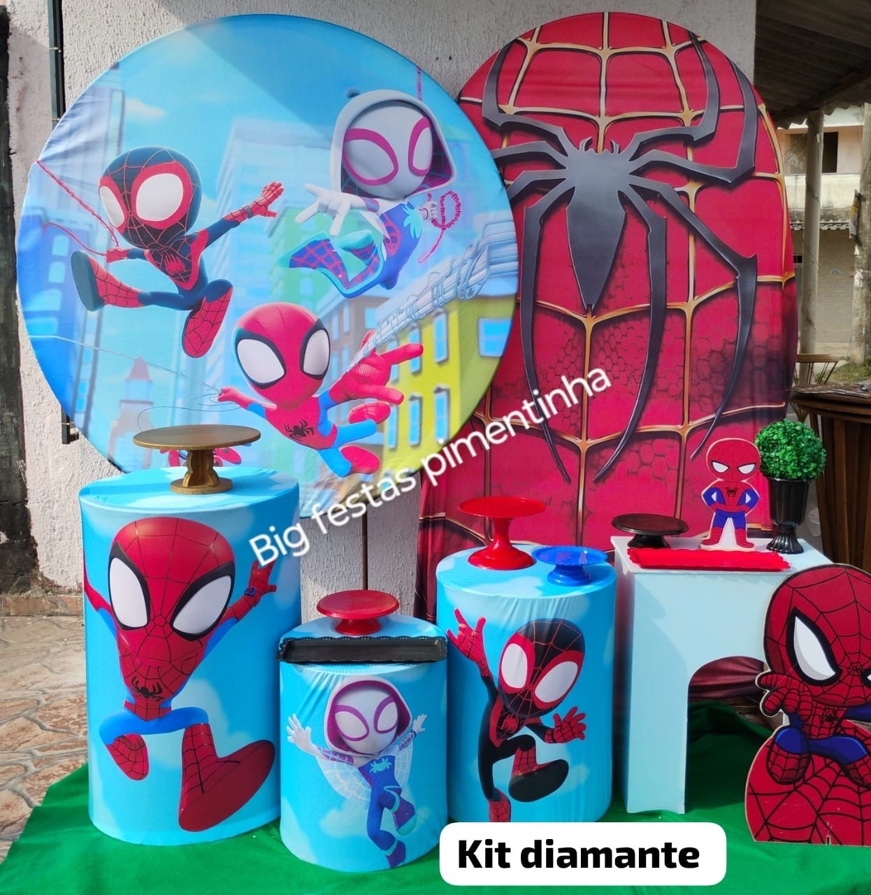Kit Diamante Spider Man 2 - big festas pimentinha