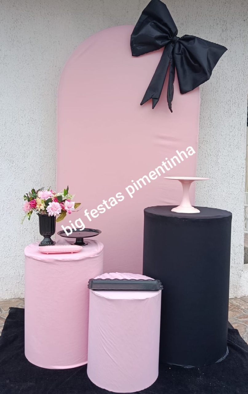 Kit Slin Laço Rosa - big festas pimentinha