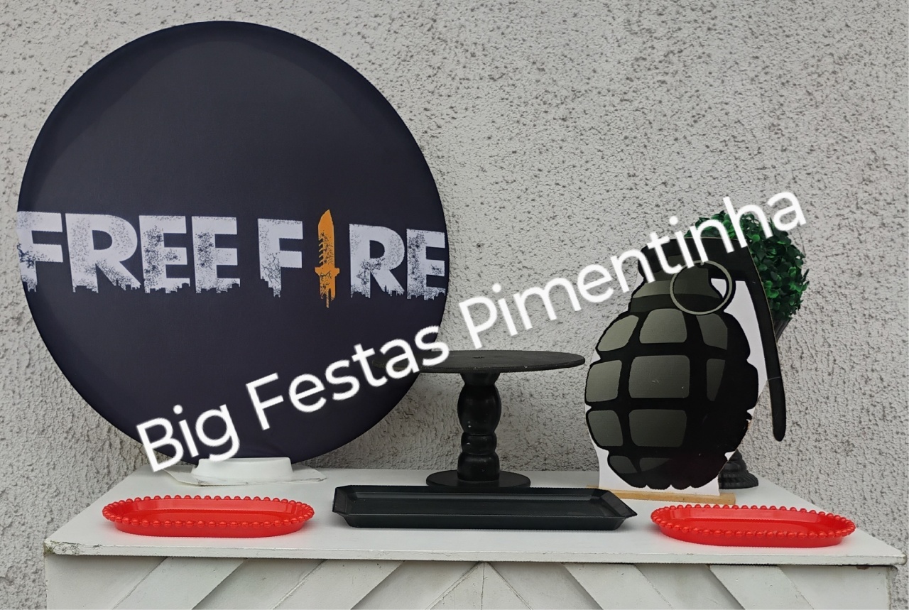 Kit Acessórios Free Fire - big festas pimentinha