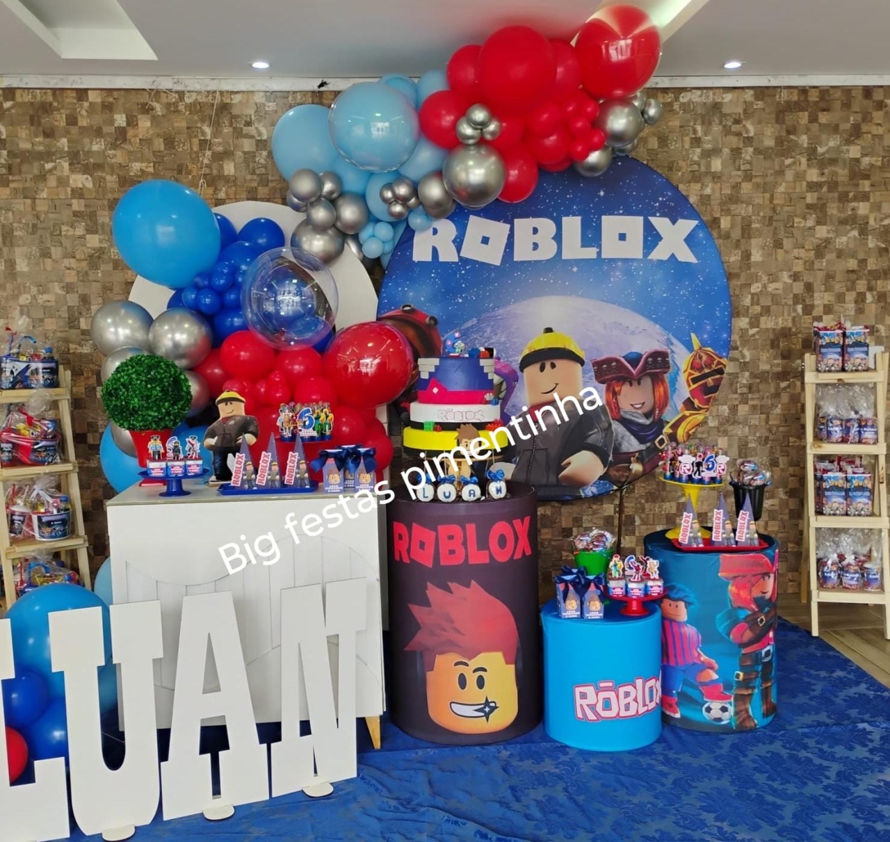 Decoração Roblox Menino - big festas pimentinha