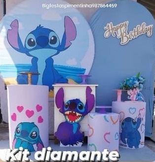 Kit Diamante Stitch  1 - big festas pimentinha