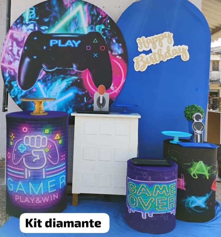 Kit Diamante Video Gamer - big festas pimentinha