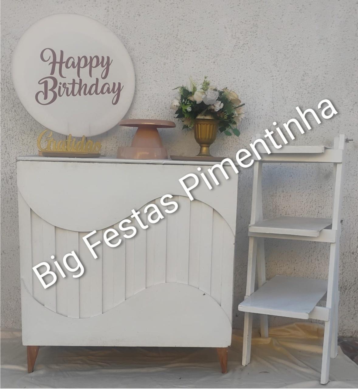 Kit Acessórios Happy Marrom  - big festas pimentinha