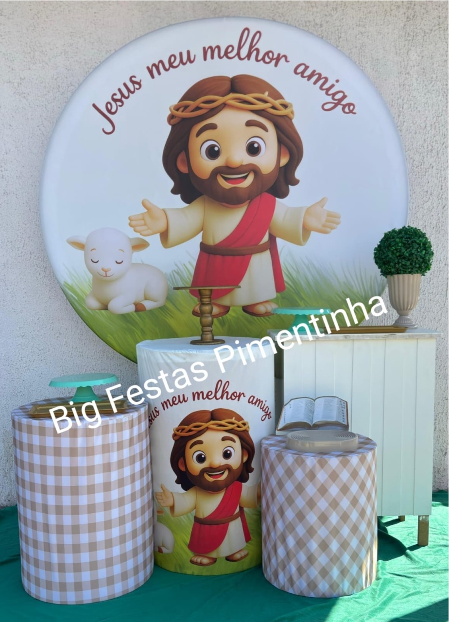 Kit Ouro Jesus É Meu Melhor Amigo - big festas pimentinha