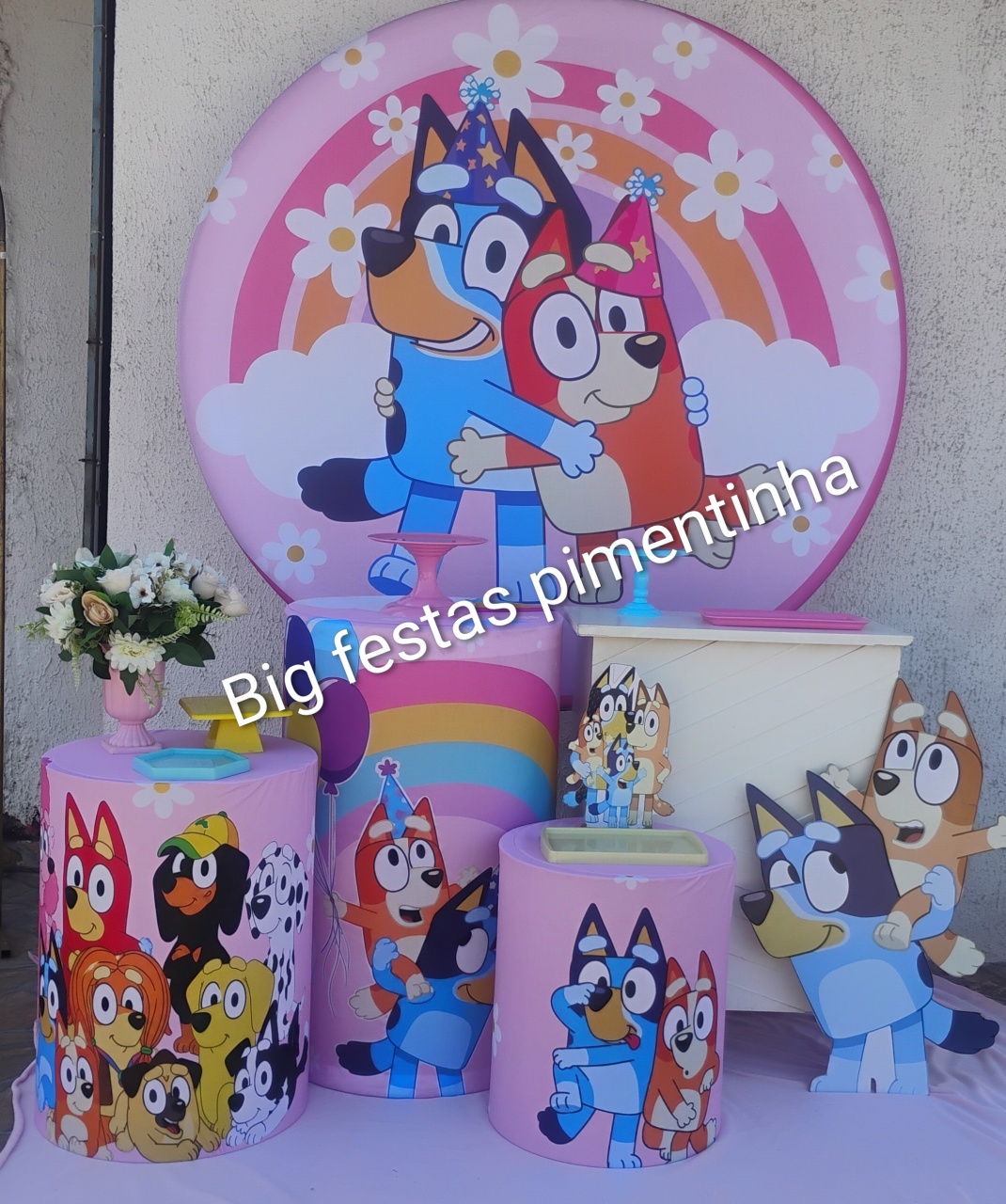 Kit Ouro Bluey Bingo 1 - big festas pimentinha