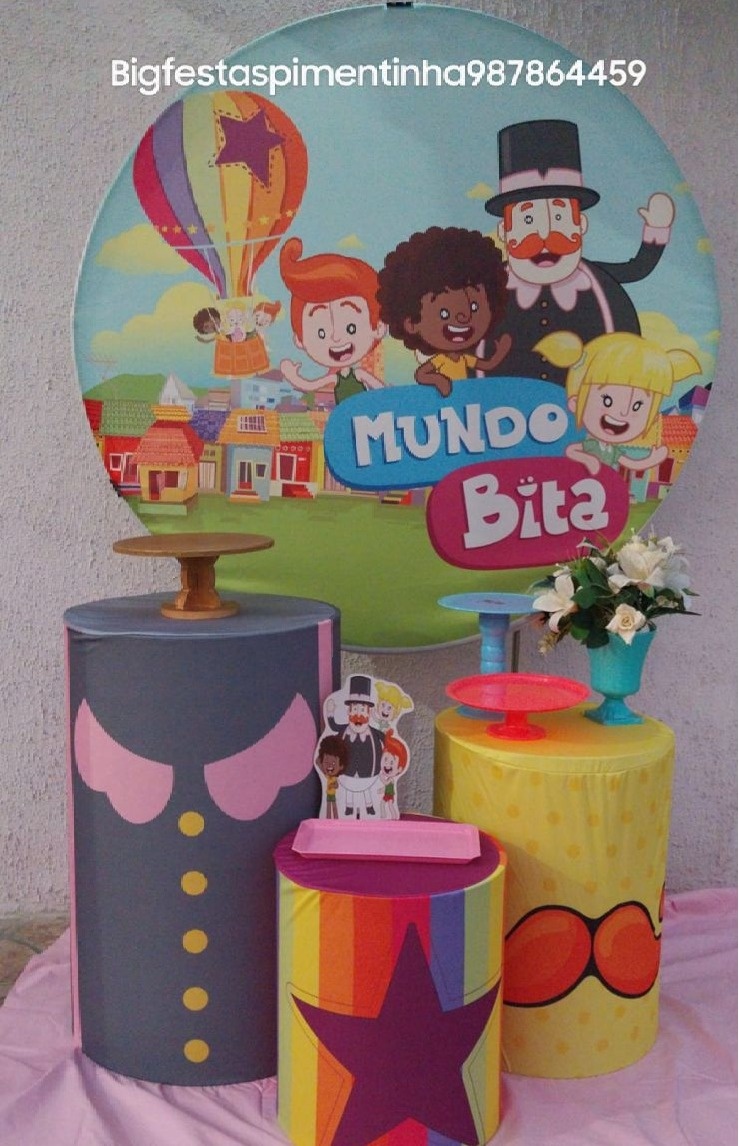 Kit Prata Mundo Bita - big festas pimentinha