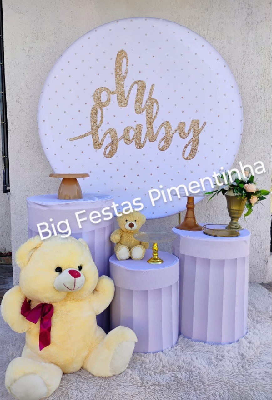 Kit Prata Oh Baby - big festas pimentinha