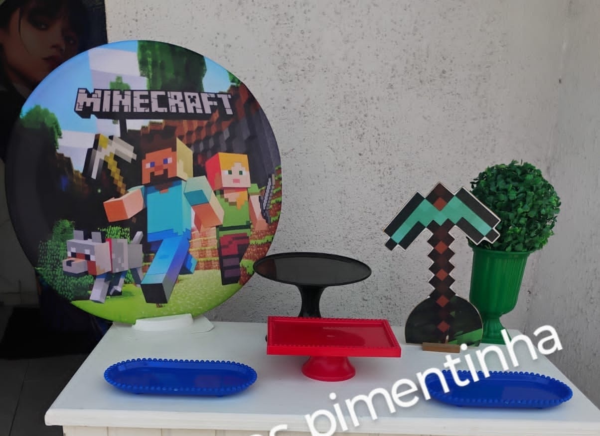 Kit Acessórios Minecraft - big festas pimentinha