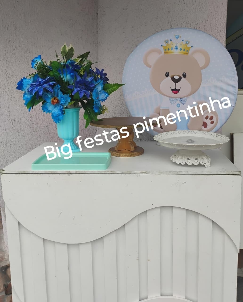 Kit Acessórios Ursinho Realeza - big festas pimentinha