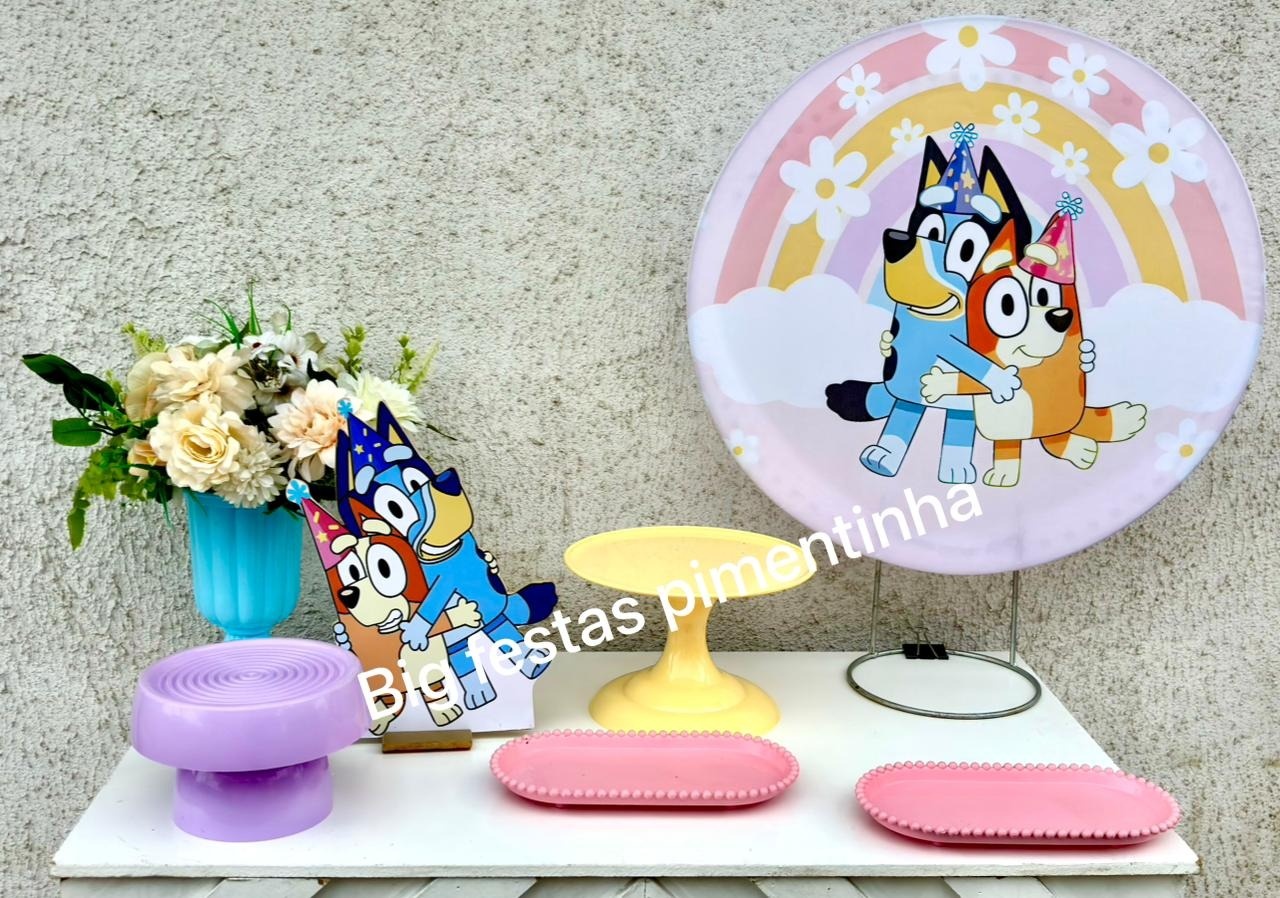 Kit Acessórios Bluey E Pingo Menina - big festas pimentinha