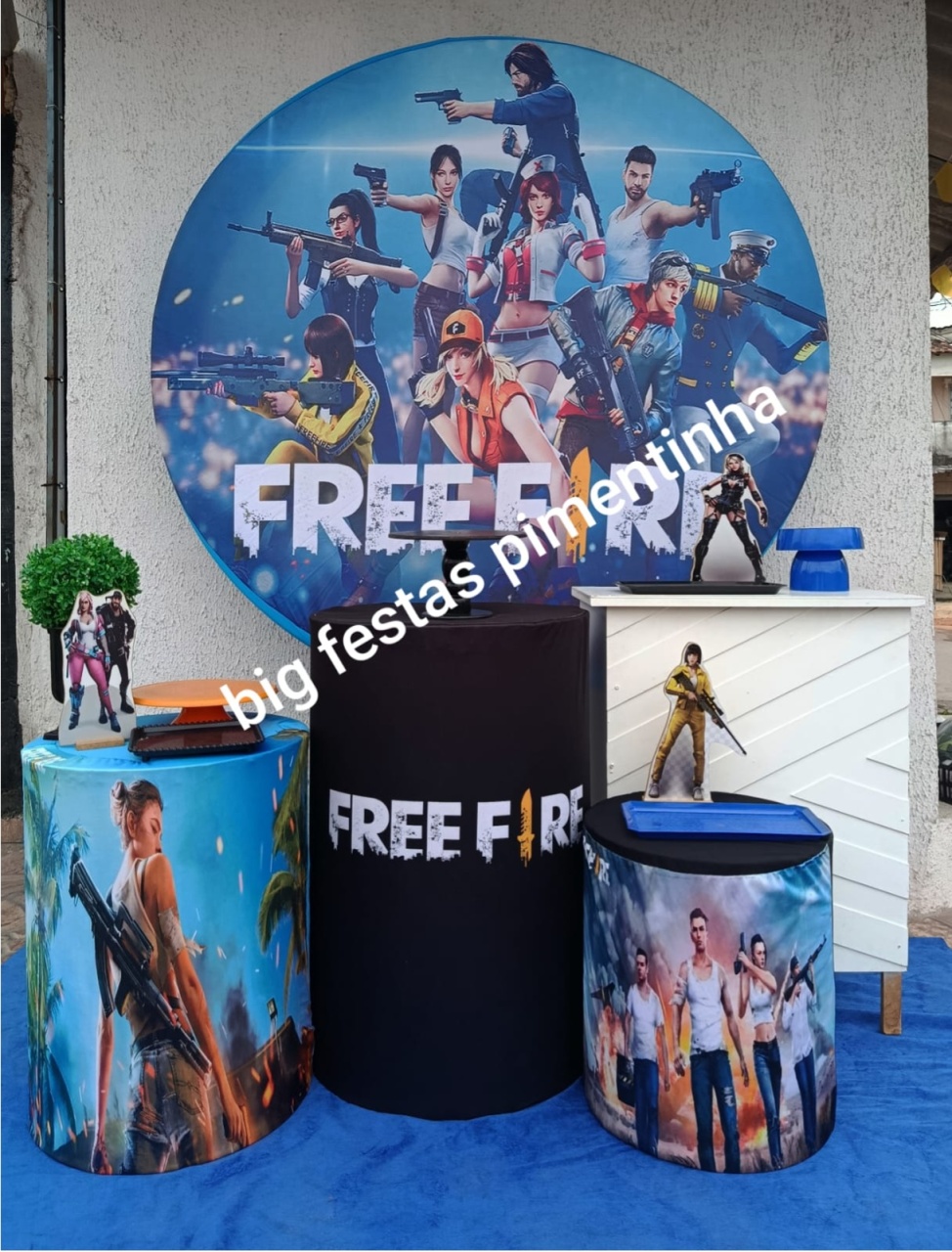 Kit Ouro Free Fire - big festas pimentinha