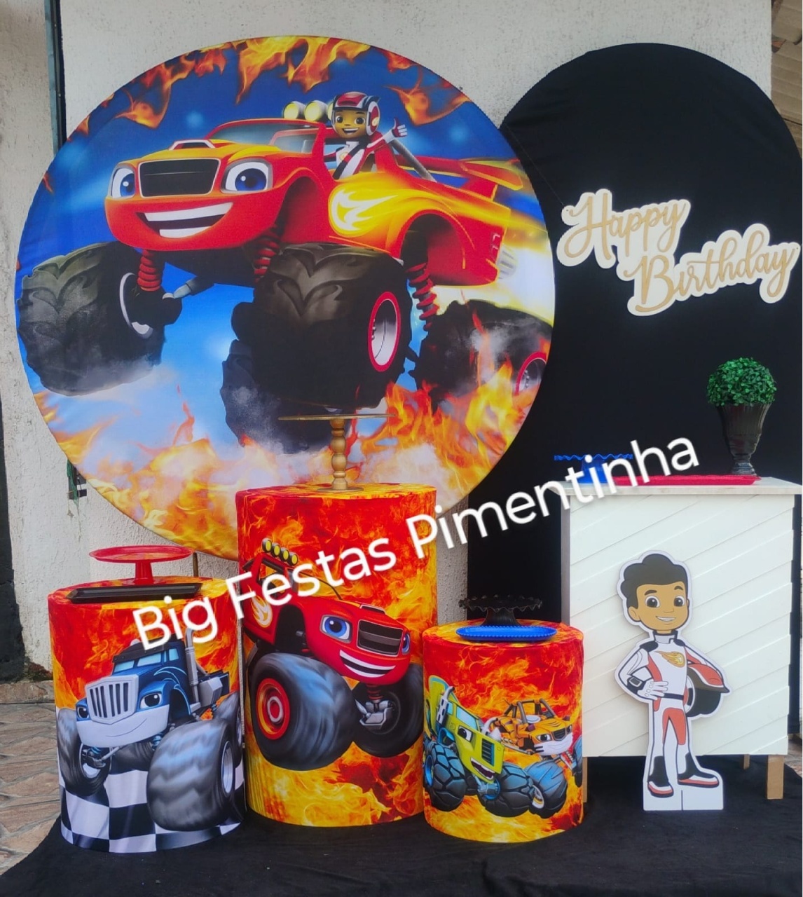 Kit Diamante Carrinho Truck - big festas pimentinha