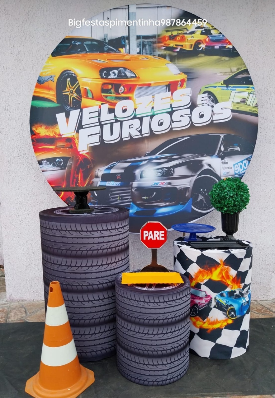 Kit Prata Velozes E Furiosos  - big festas pimentinha