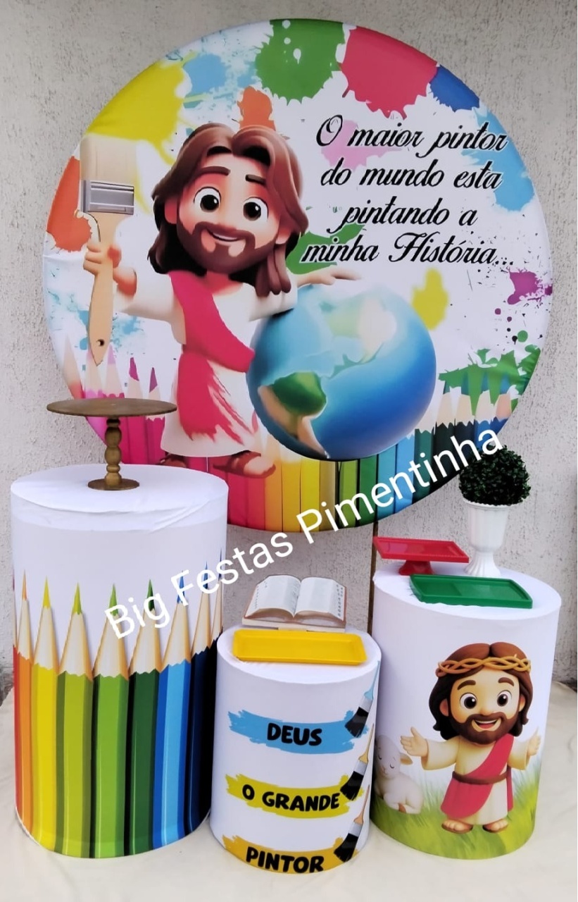 Kit Prata O Maior Pintor Do Mundo - big festas pimentinha