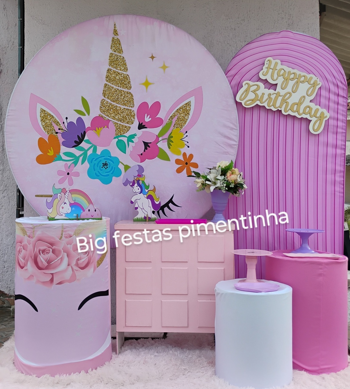 Kit Diamante Unicórnio - big festas pimentinha