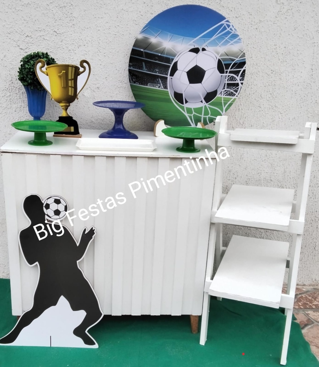 Kit Acessórios Futebol Azul - big festas pimentinha