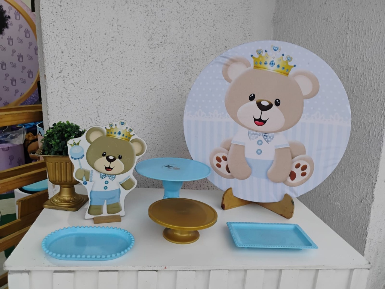 Kit Acessórios Cha de Bebe Menino 1 - big festas pimentinha