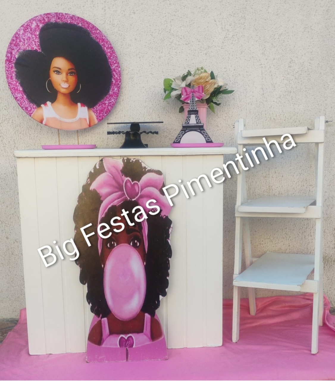 Kit Acessório Barbie Negra 1 - big festas pimentinha