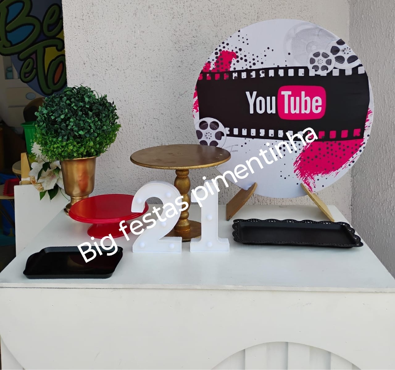 Kit Acessórios Youtube  - big festas pimentinha