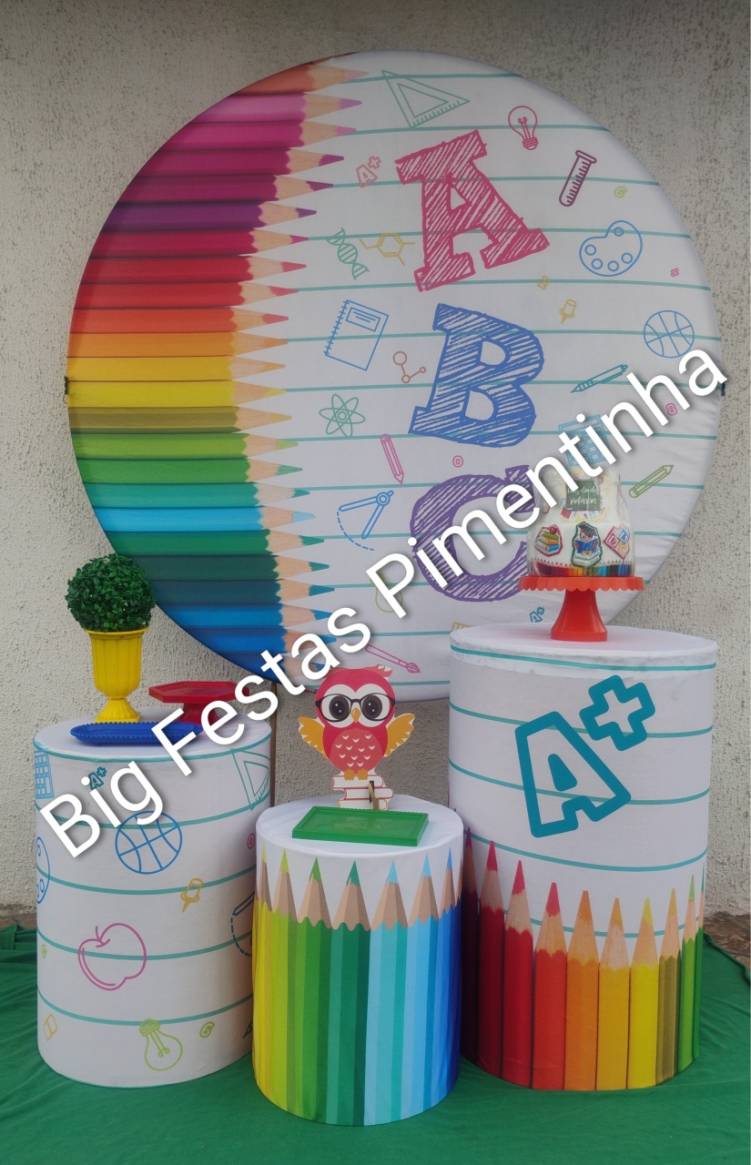 Kit Prata Dia dos Professores Abc - big festas pimentinha
