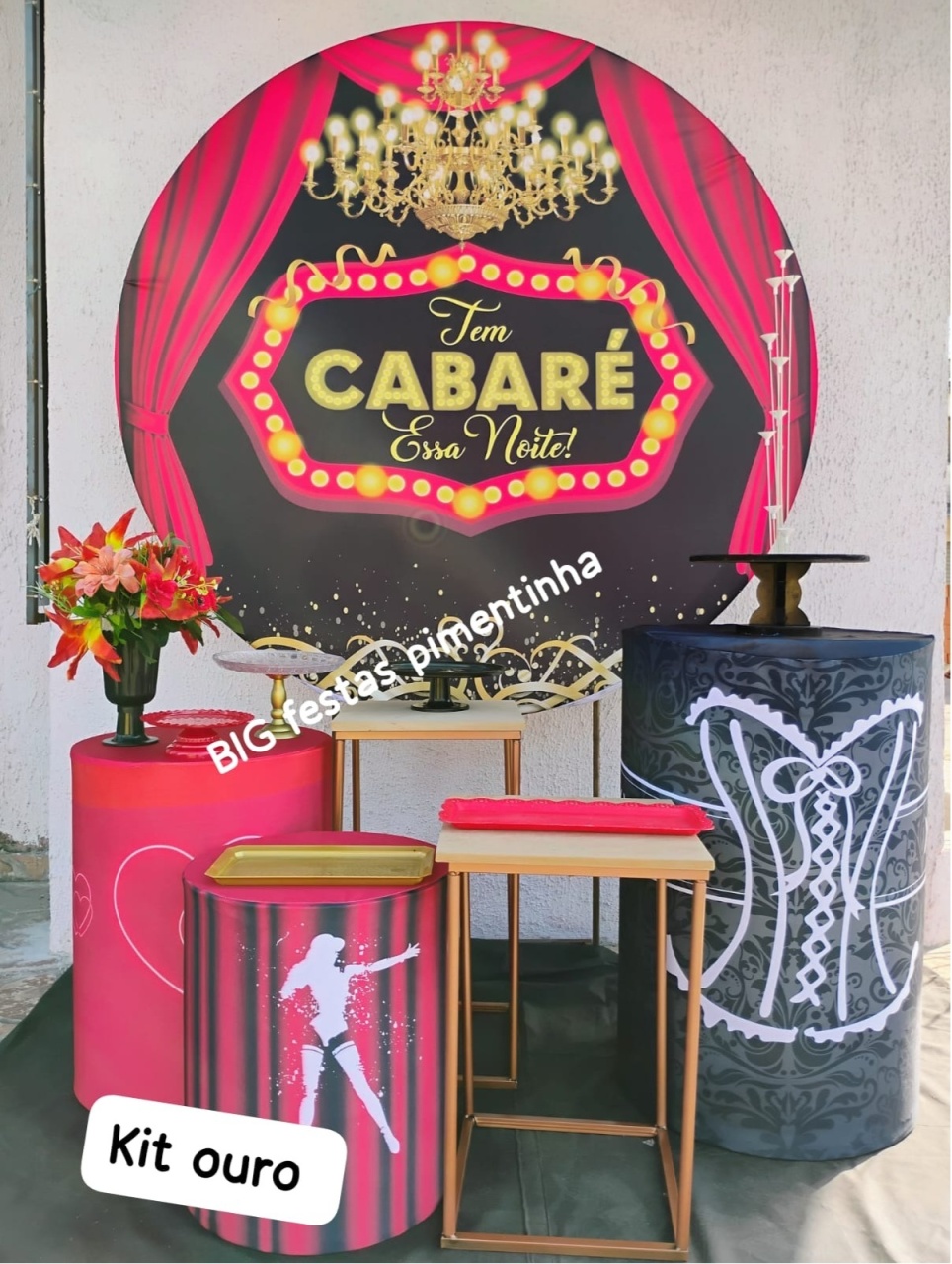 Kit Ouro Cabaré - big festas pimentinha