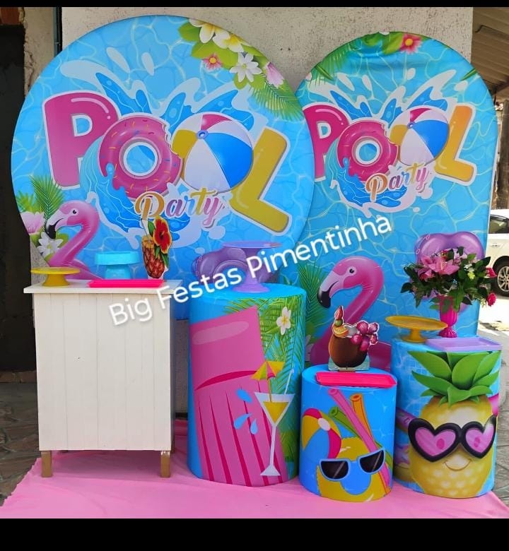 Kit Doamante Poolparty Menina - big festas pimentinha