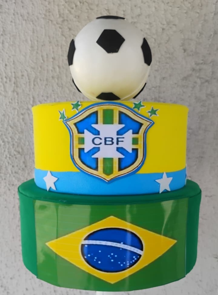 Bolo Fake Brasil - big festas pimentinha