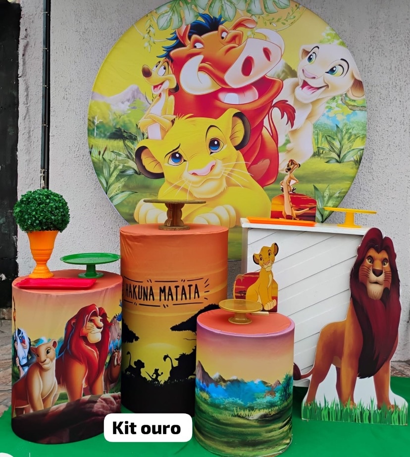 Kit Ouro Rei Leão E Simba 2 - big festas pimentinha