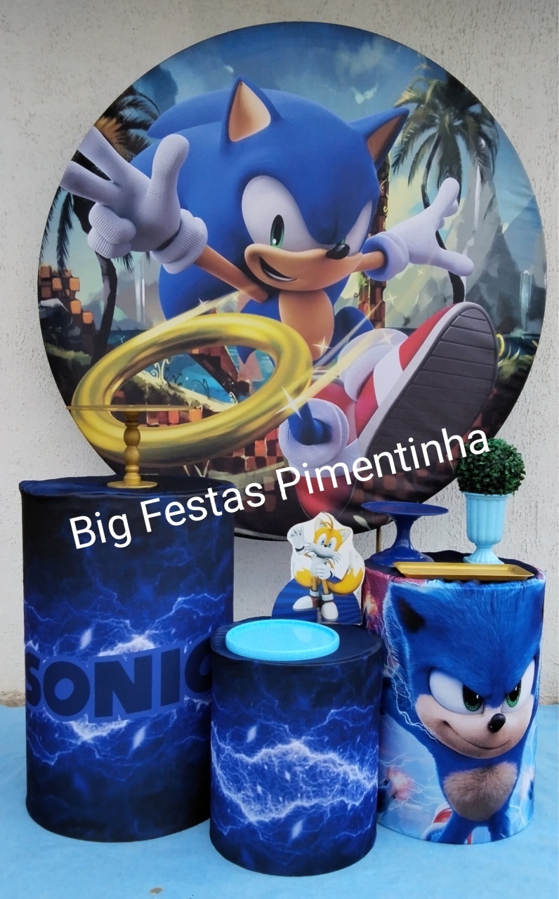 Kit Prata Sonic 3 - big festas pimentinha