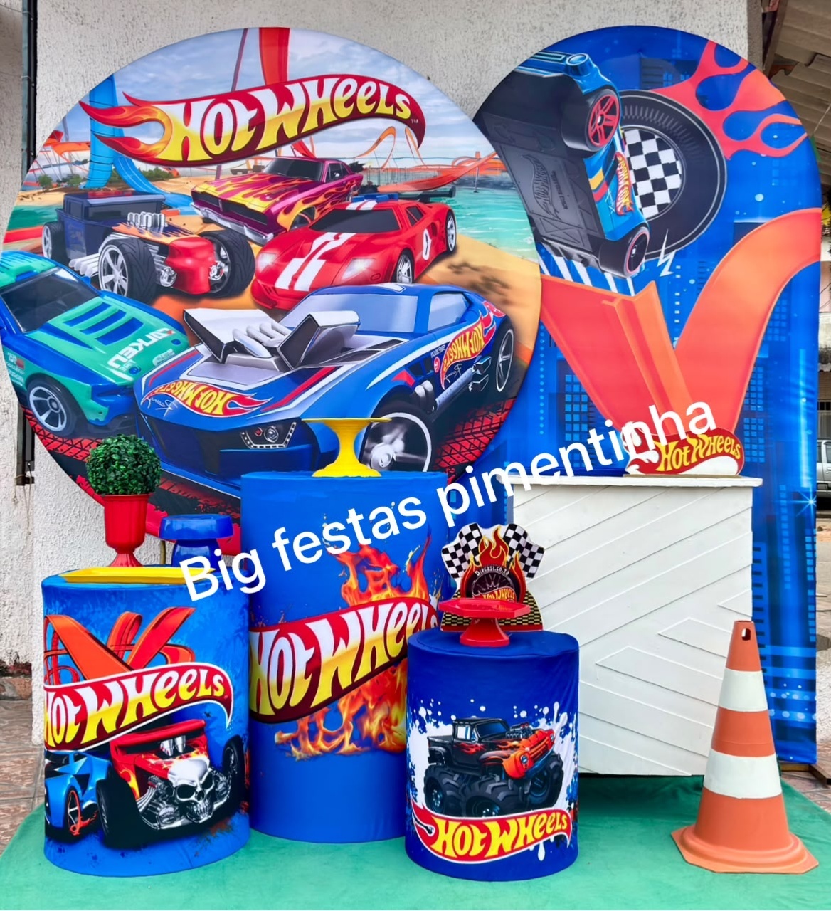 Kit Diamante Hotwheels - big festas pimentinha