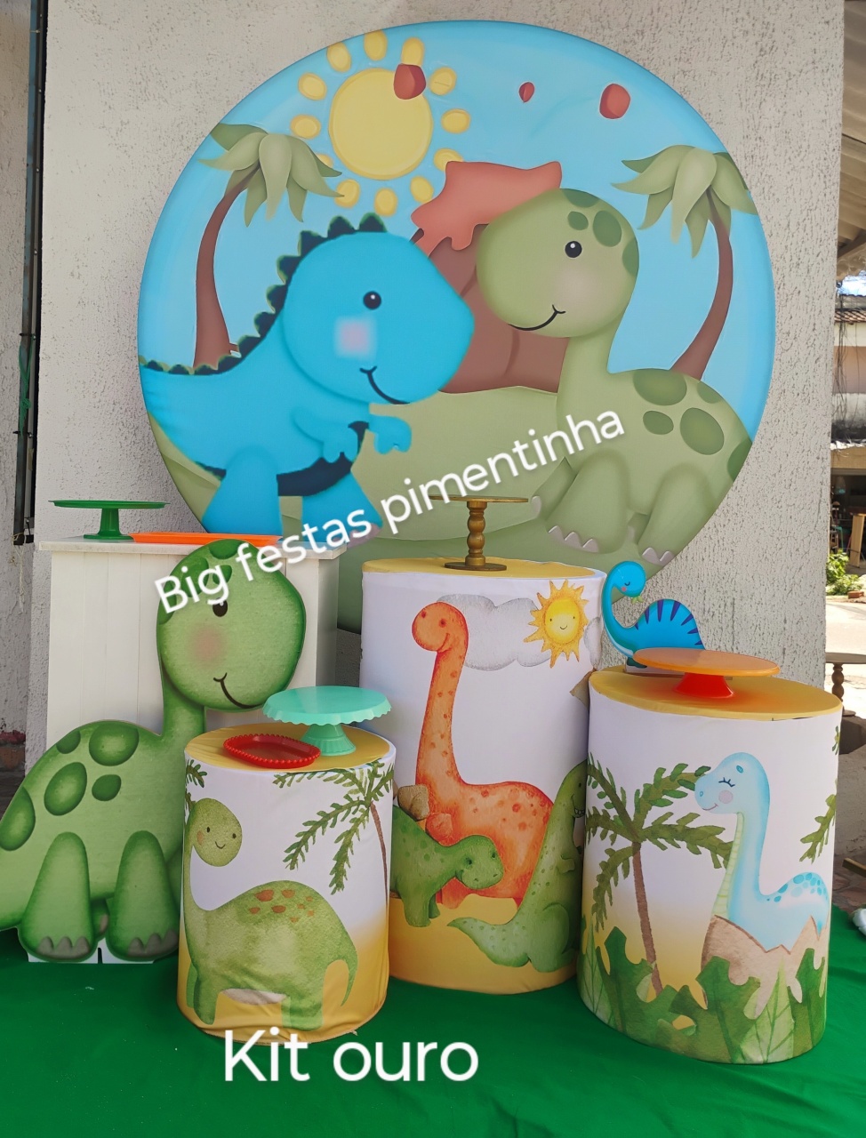 Kit Ouro Dino Baby 2 - big festas pimentinha