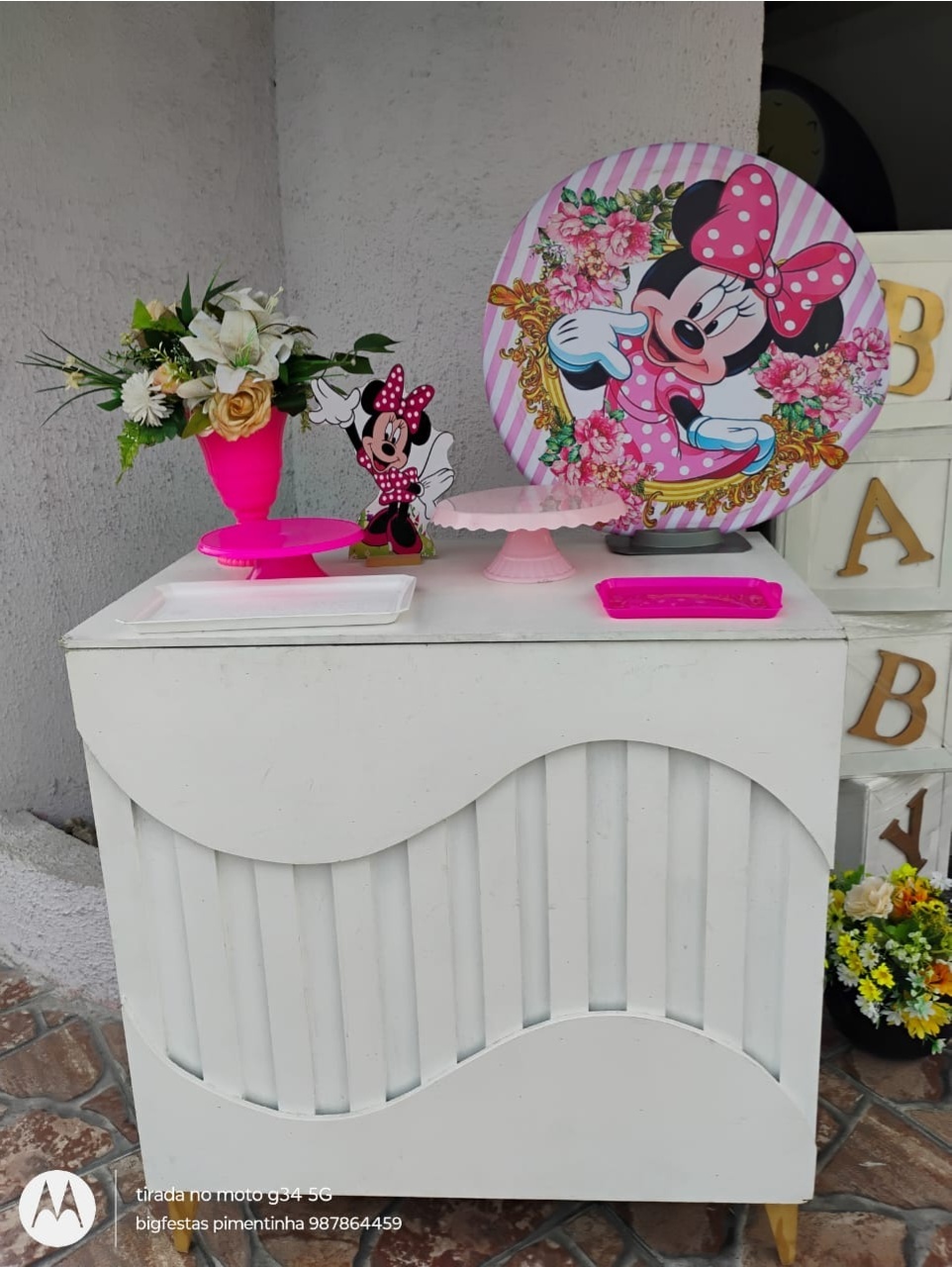 Kit Acessórios Minnie Rosa - big festas pimentinha
