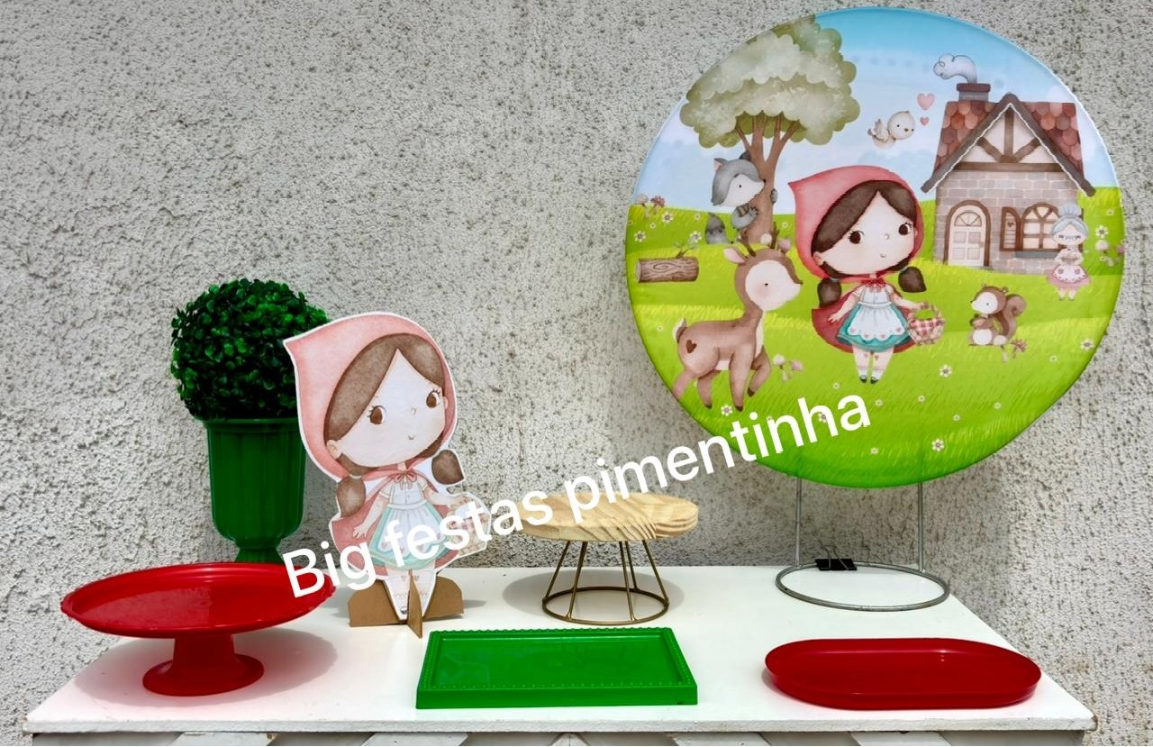 Kit Acessórios Chapeuzinho Vermelho - big festas pimentinha