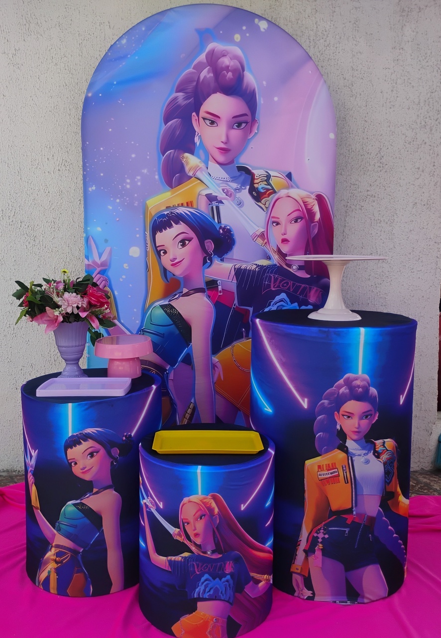 Kit Slin Guerreiras Kpop - big festas pimentinha