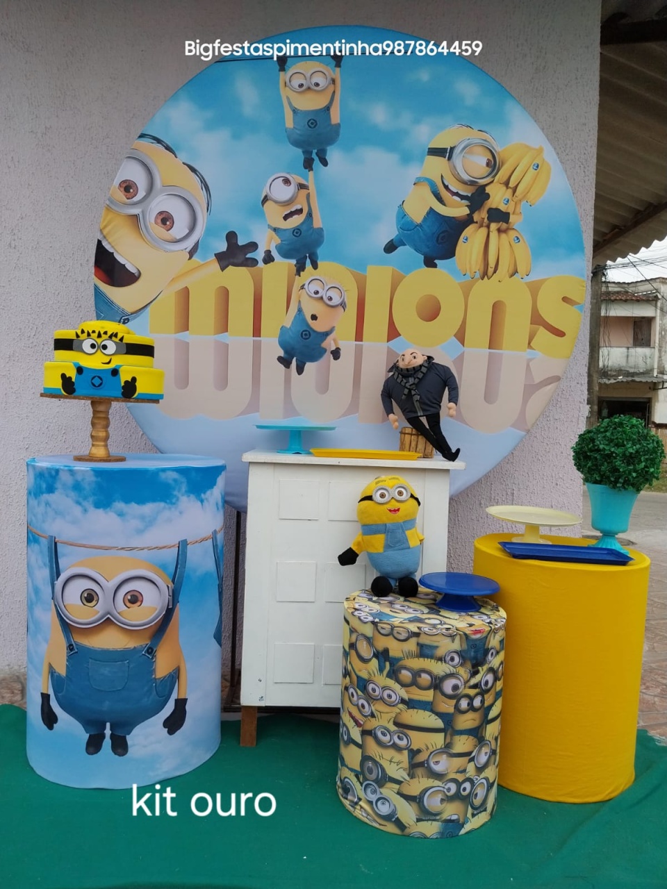 Kit Ouro Minions 2 - big festas pimentinha