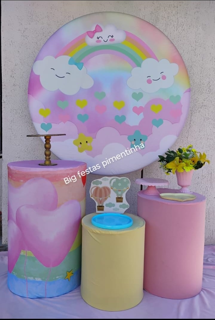 Kit Prata Nuvens Menina  - big festas pimentinha