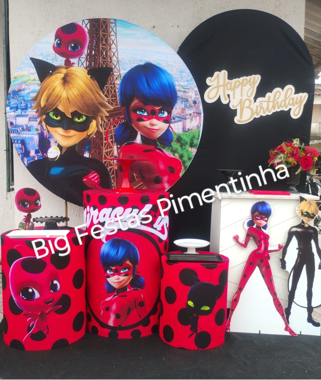 Kit Diamante Lady Bug - big festas pimentinha