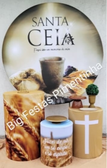 Kit Prata Jesus/ Santa Ceia - big festas pimentinha