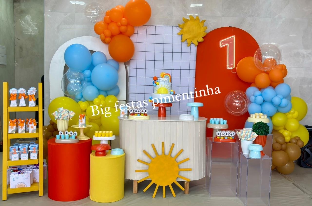 Decoração Sol - big festas pimentinha