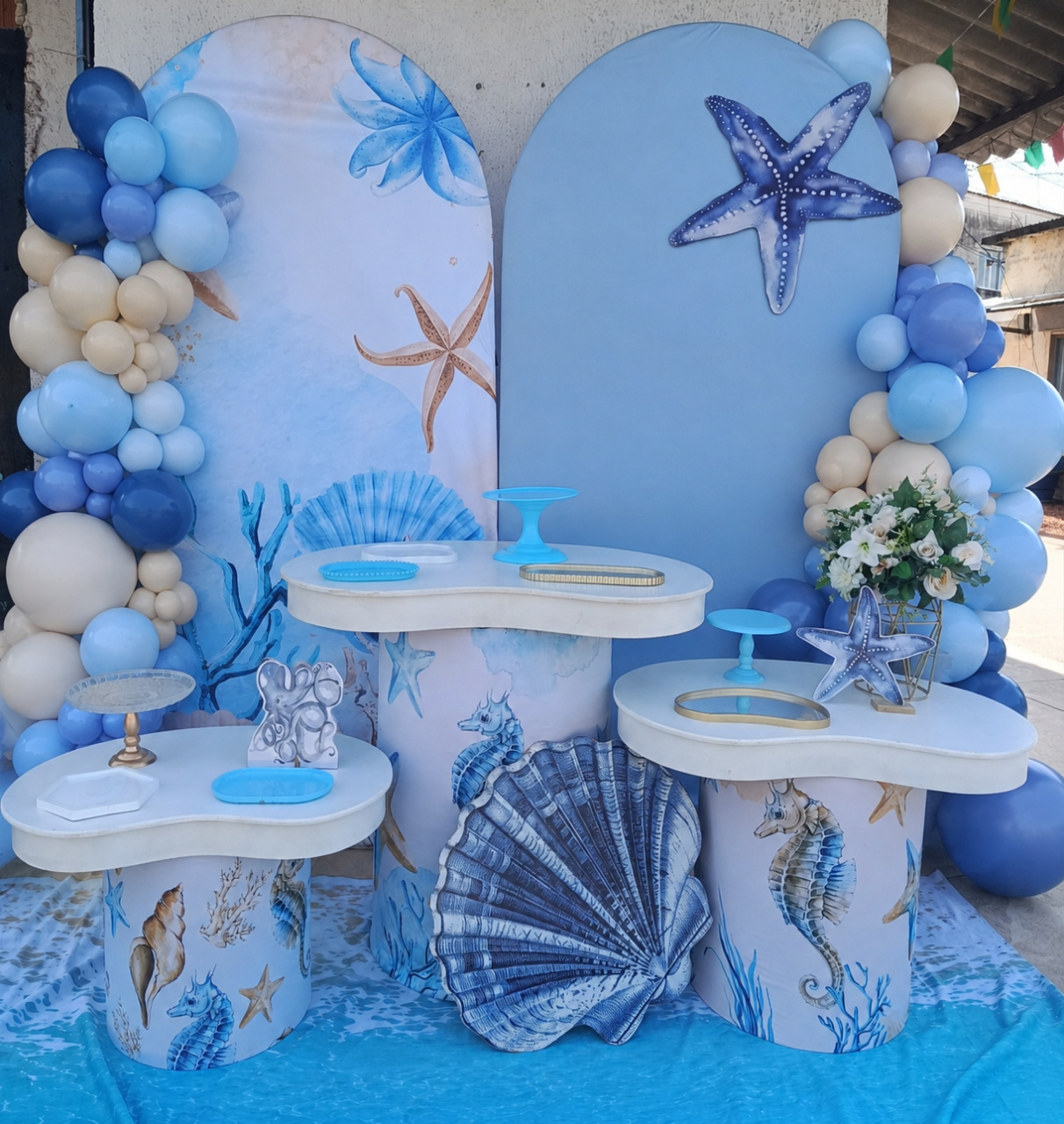 Kit Composição Tampo Fundo Do Mar - big festas pimentinha