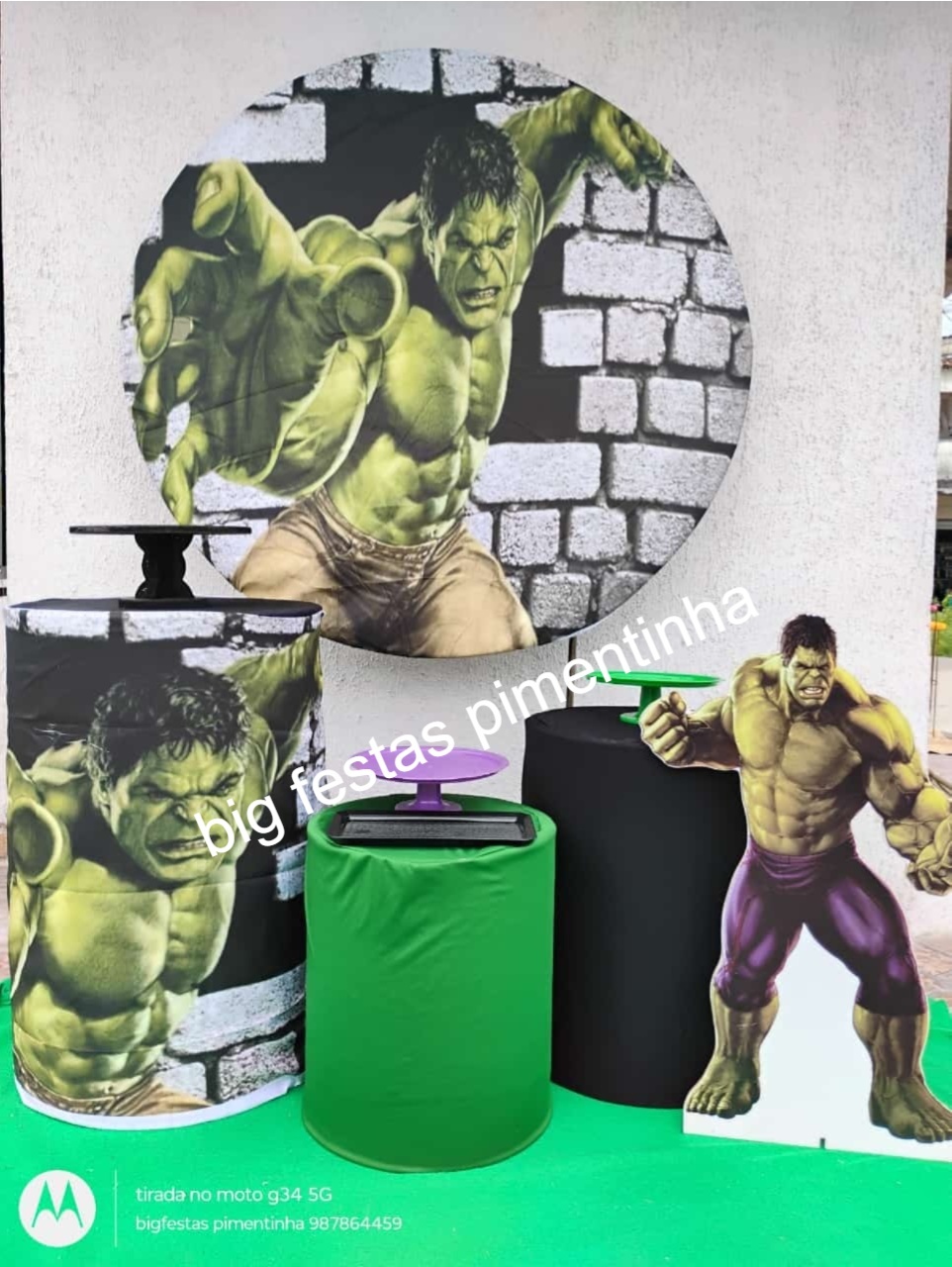 Kit Prata Hulk 1 - big festas pimentinha