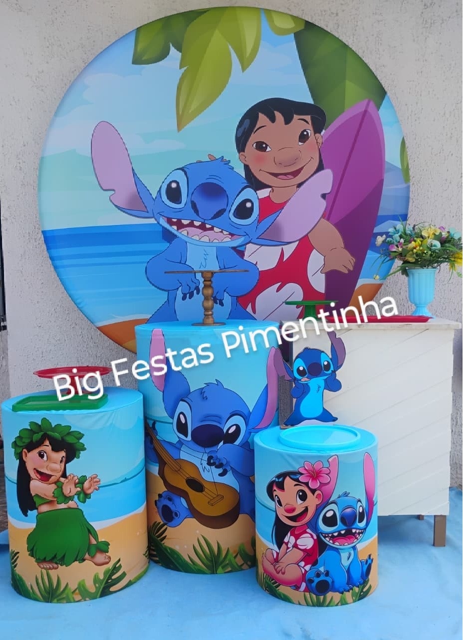 Kit Ouro Lilo E Stitch  - big festas pimentinha