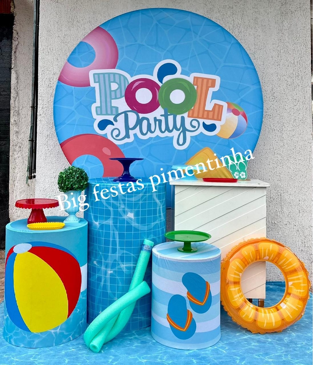 Kit Ouro Pool Party 1 - big festas pimentinha