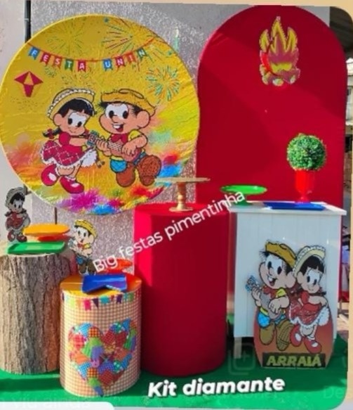 Kit Diamante Arraia Turma da Monica 2 - big festas pimentinha