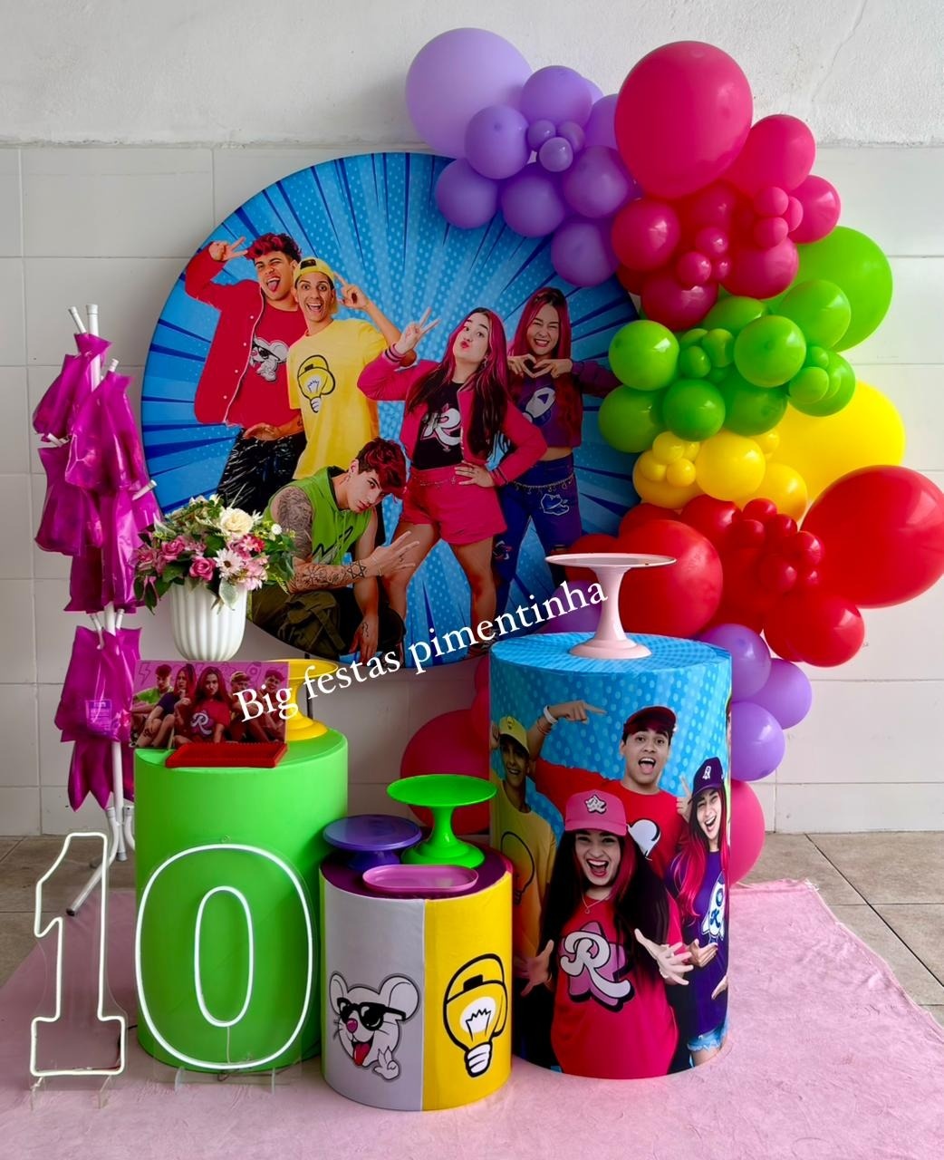 Decoração Grupo dos Rosas 1 - big festas pimentinha