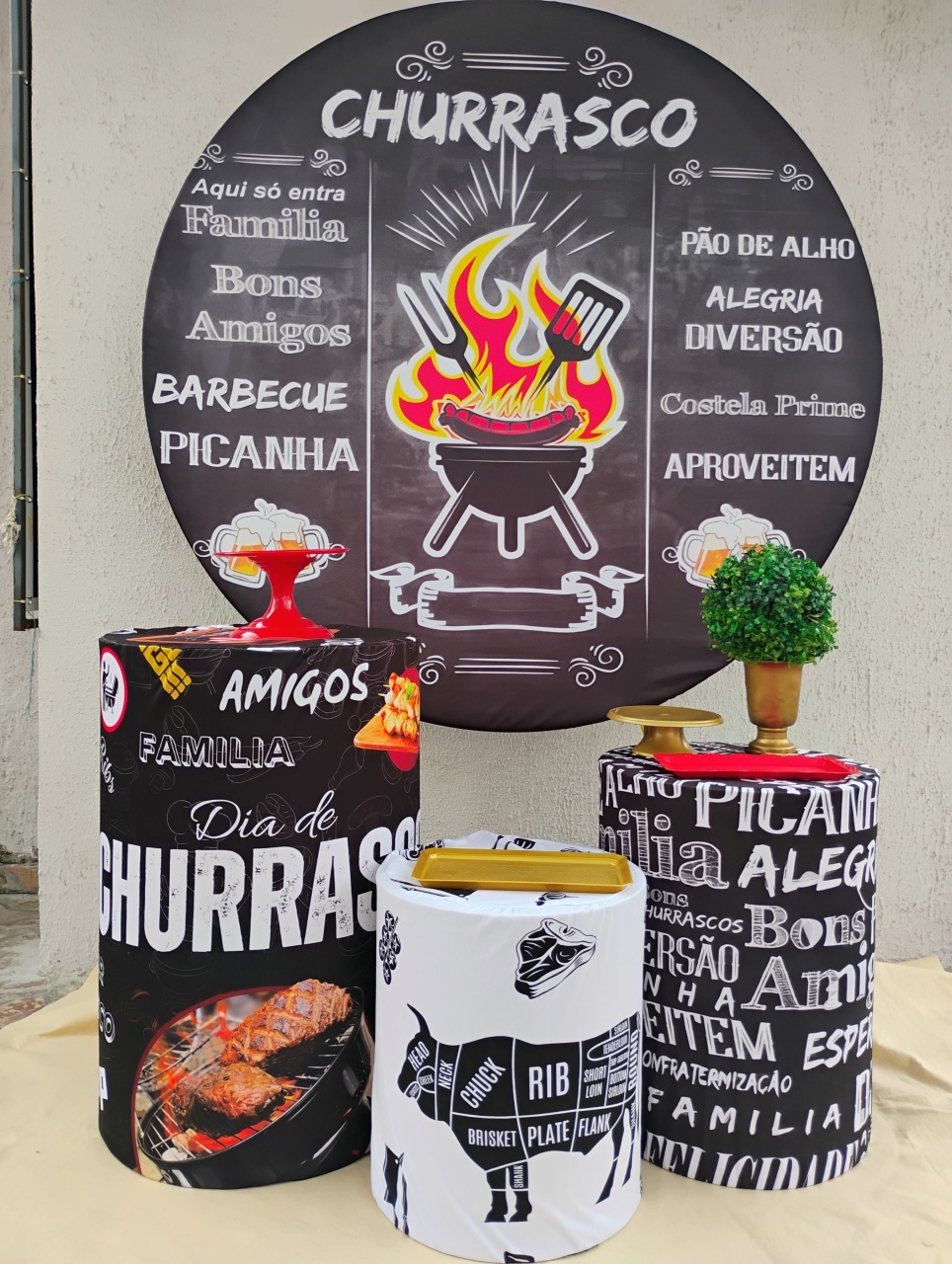Kit Prata Churrasco - big festas pimentinha