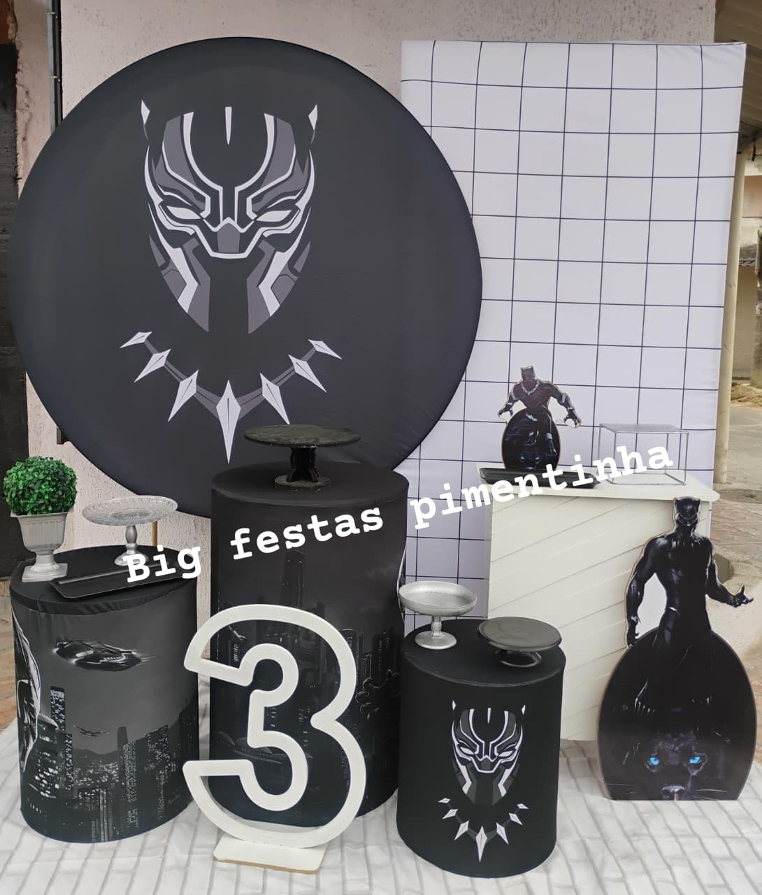 Kit Diamante Pantera Negra - big festas pimentinha
