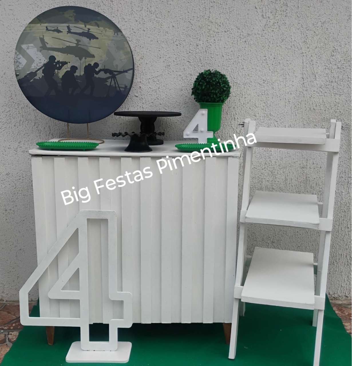Kit Acessório Quartel - big festas pimentinha